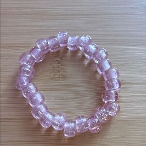 ‼️5/$25‼️ Light pink with glitter Beaded Bracelet
